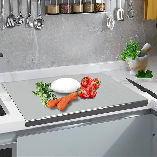 KITCHOOK Medium Counter Top Chopping Stainless Steel Cutting Board