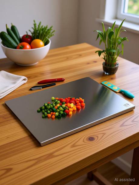 JJM 50*30cm SS CB MEDIUM Stainless Steel Cutting Board