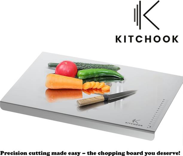 KITCHOOK 41x31 Premium Stainless Steel Chopping Board for Kitchen Stainless Steel Cutting Board