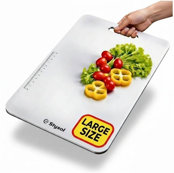 Stysol 105*205 cm Multipurpose Chopping Board for Kitchen, Vegetables & Meat Stainless Steel Cutting Board