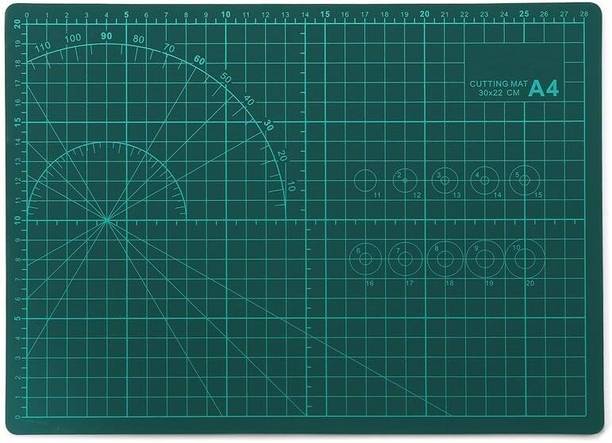 VeriXpress Flexible Cutting Mat, A4 Size, Self-Healing, 5 Layered, Double Sided (Green) Cutting Mat