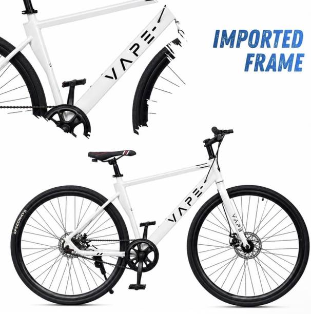 GOAL 700C||WHITE||SINGLE SPEED||IMPORTED FRAME 26 T (inch) Hybrid Cycle/City Bike