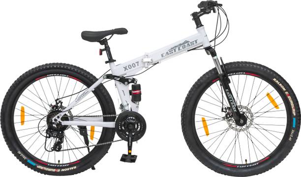 EAST COAST X 007 Folding Cycle 26T Multi-Speed Dual Suspension Disc Brakes 21Speed 26 T (inch) Folding Bikes/Folding Cycle
