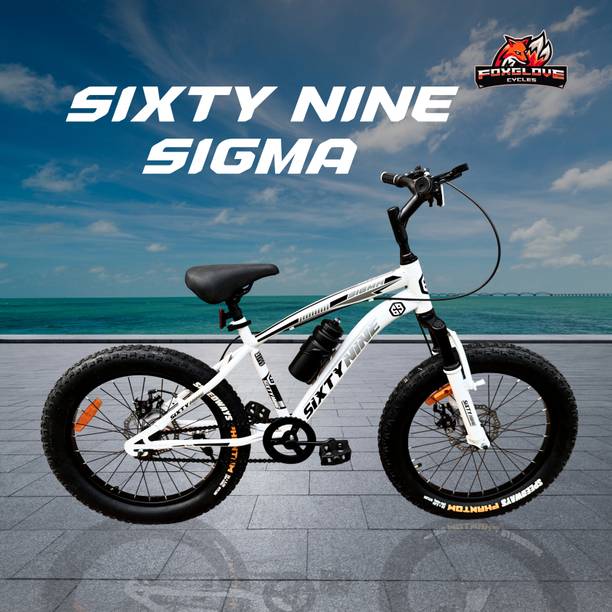 FOXGLOVE SIXTY NINE 20 INCH WHITE FAT TYRE BICYCLE FOR KIDS AGE 5 TO 8 YEARS 95% FITTED 20 T