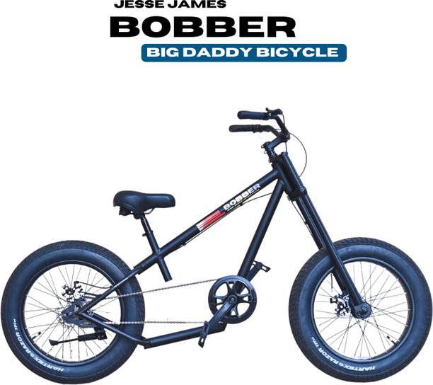 Jesse James Bobber Bicycle | Rider Height 4.4 - 5.8ft | Double Crown Fork | (20" Sleek Tyre) 26 T (inch) Road Cycle