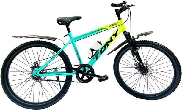 TONY 26T Disc Brake 26 T Mountain Cycle (Single Speed, Sea Green) 26 T (inch) Road Cycle