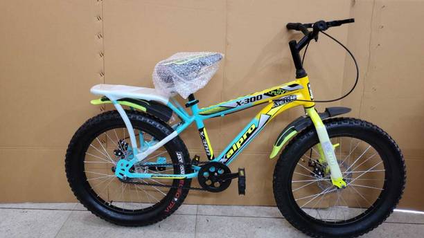 Xaipro 20T MAX300 SKY-YELLOW DOUBLE DISC BICYCLE FOR KIDS 20 T (inch) BMX Cycle