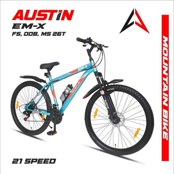 Austin EM-X Precision Multi-Speed Front Suspension Dual Disc Brake for Superior Control 26 T (inch) Mountain Cycle