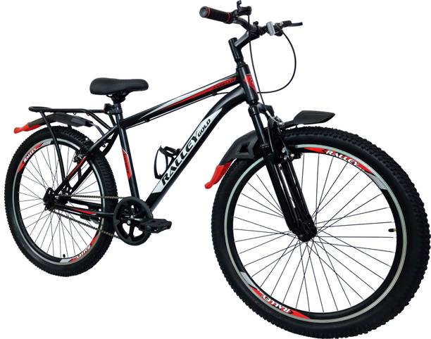 Ralley Gold JAGUAR Series Full Size Bicycle with Carrier, Front Suspension,Dual Power Brakes 26 T (inch) Mountain Cycle