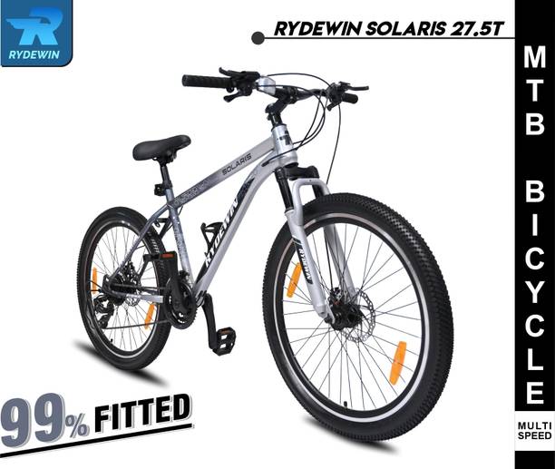 RYDEWIN SOLARIS 99% Fitted Multi-Speed Front Suspension Dual Disc Brake Premium Bicycle 27.5 T (inch) Mountain Cycle