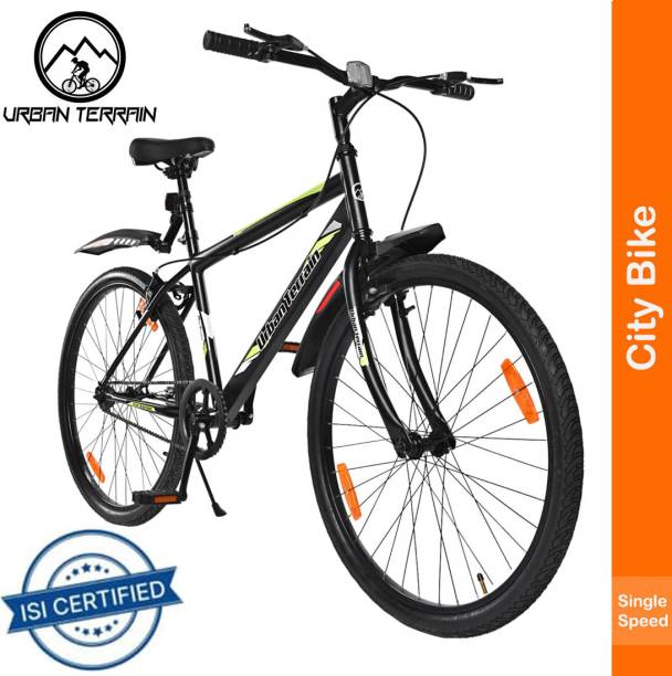 Urban Terrain Bigshot26"GreenMountain Bike with Cycling Event & Ride Tracking App by cultsport 26 T Road Cycle