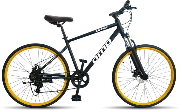 OMO Ladakh-X7-Yellow 700C T हाइब्रिड साइकिल/सिटी बाइक