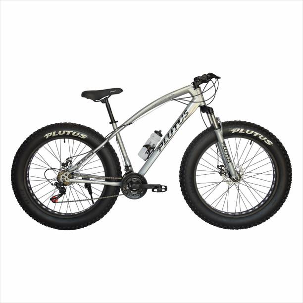PLUTUS Jaguar Fat-Bike for Adults, with Dual Disc Brake, Fat Tire - 26x4, Multi Speed, 26 T (inch) Fat Tyre Cycle