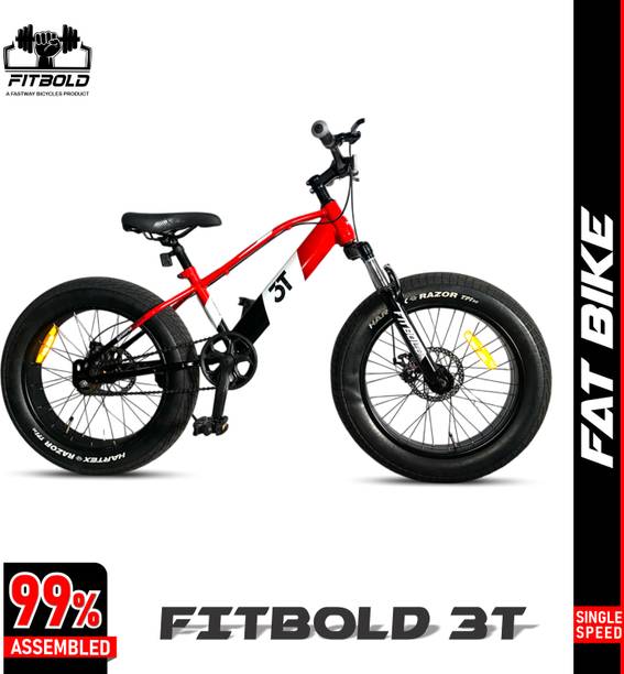 FITBOLD JetPro 3T | 20X400 | FAT BIKE | 99% Pre-Assembled | 7-10 Years Kids | 20 T