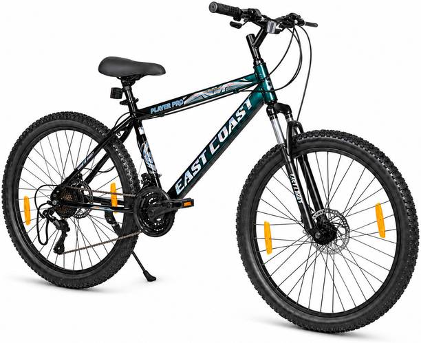 EAST COAST PLAYER 24T 21 Speed Bike with FS & DD Brake, Geared cycle 24 T (inch) Mountain Cycle