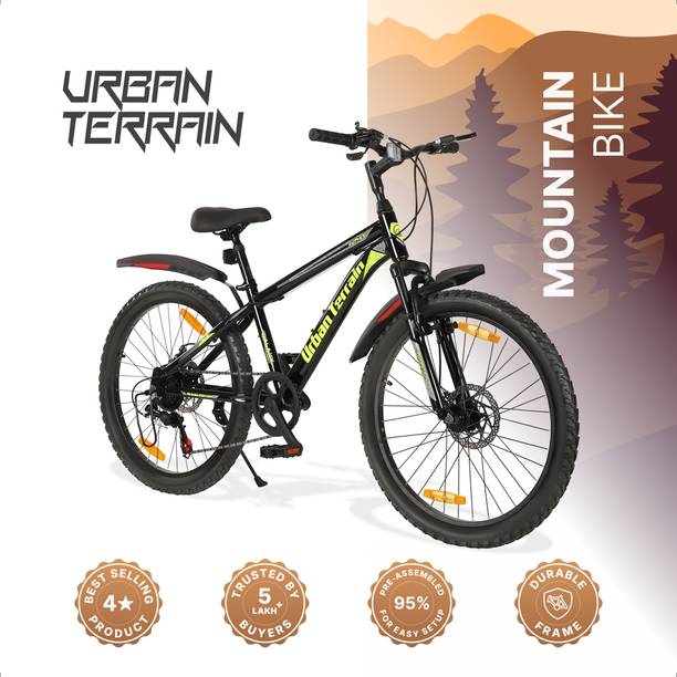 Urban Terrain Galaxy Max Geared High Performance MTB Cycles For Men With Dual Disc Brake 24 T