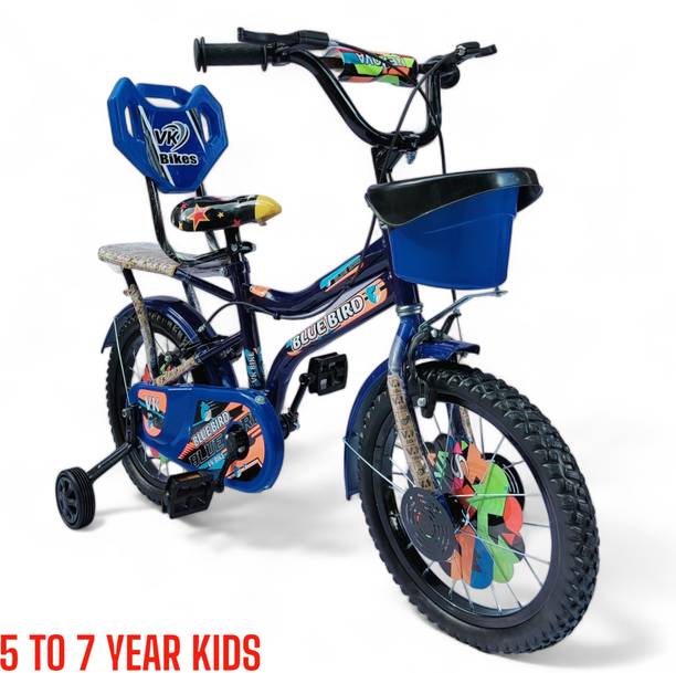 VK BIKES BICYCLE 16T ZOOM TRADITIONAL(BLUE) FOR 5 TO 7 YEAR KIDS 16 T (inch) BMX Cycle