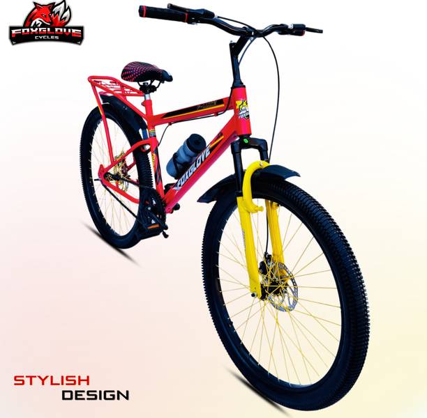 FOXGLOVE LUXE IBC 26 INCH 26.240 FRONT SHOCKER DOUBLE DISC STEEL RIM 26T CYCLE RED COLOUR 26 T (inch) Road Cycle