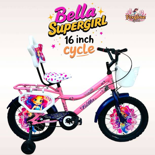 FOXGLOVE BELLA 16 INCH BARBIE PINK WITH DRESS GUARD TYRE TUBE FOR AGE 5 PLUS 90% FITTED 16 T (inch) Road Cycle