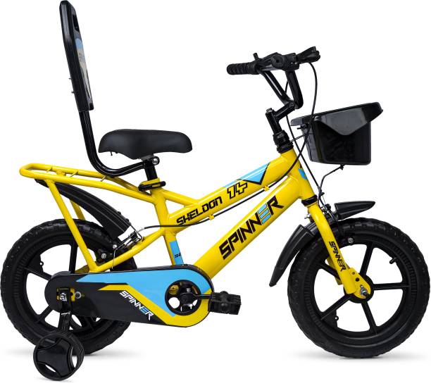 Sheldon Spinner 14T Kids Cycle with Training Wheels for Boys & Girls | Road Cycle | 14 T Road Cycle