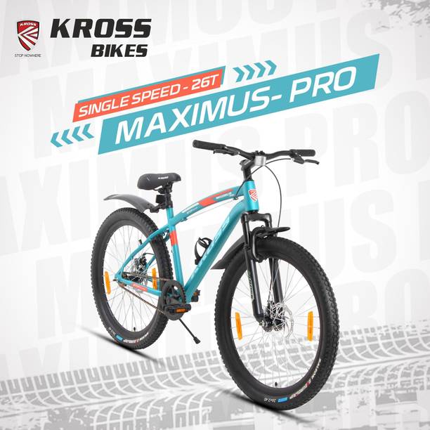 Kross MAXIMUS PRO Single Speed MTB | 10+ Years | 26×2.4 Tyres | Dual Disc 26 T (inch) Mountain Cycle