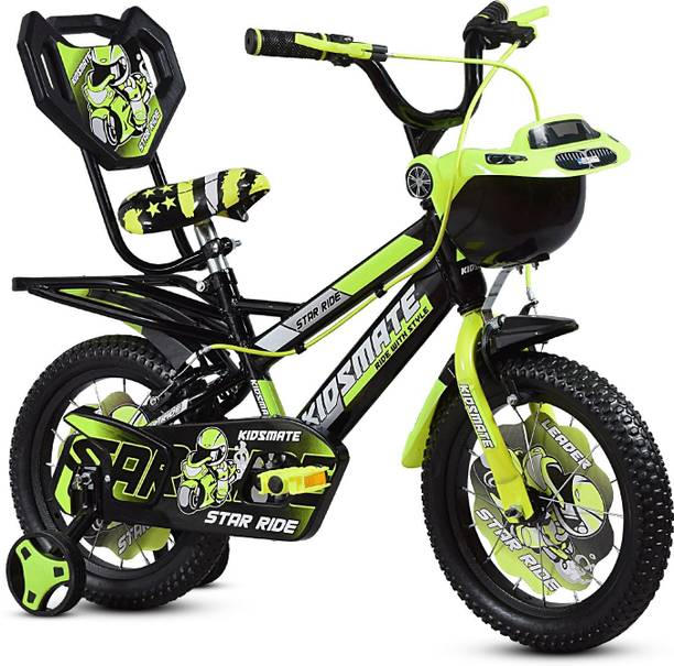 Kidsmate Star Ride 2.0 Kids Bicycle with Training Wheels | Cycle For Kids Aged 2-5 yrs 14 T