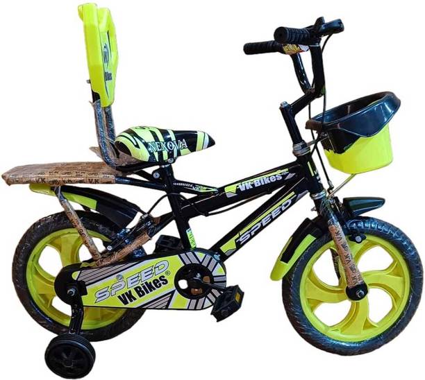 NEXOVA 14T LITTLE SPEED CARRIER PRO(FLORO GREEN) FO 3 TO 4 TEARS KIDS 14 T BMX Cycle