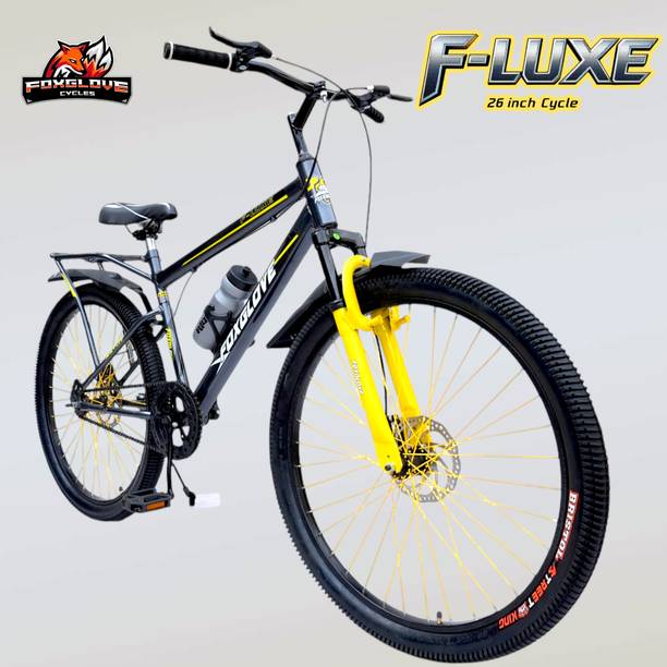 FOXGLOVE LUXE IBC 26 INCH 26.240 FRONT SHOCKER DOUBLE DISC STEEL RIM 26T CYCLE GREY COL 26 T (inch) Road Cycle