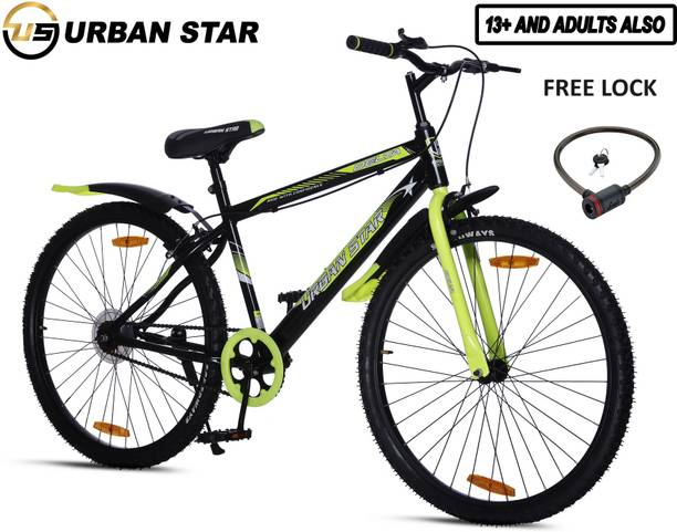 Urban Star 26T | SEMI ASSEMBLED | MTB CYCLE | PREMIUM QUALITY | GREEN / BLACK | 26 T