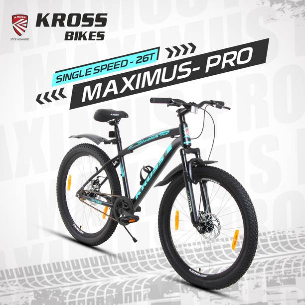 Kross Maximus Pro 26T – Single Speed, Dual Disc Brakes, Water Decal Mountain Bike 26 T (inch) Mountain Cycle