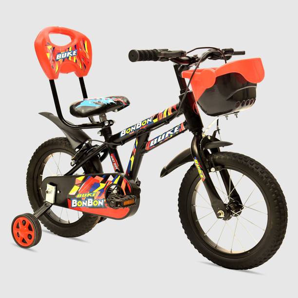 Buke BONBON 14T Kids Cycle with training wheels and V Brake for 2 to 4 Years age 14 T (inch) Road Cycle