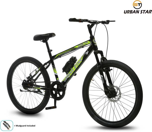 Urban Star 24T BMX | Dual Disc Brakes | 9-14 years Age | Semi Assembled | Premium Quality | 24 T Mountain Cycle