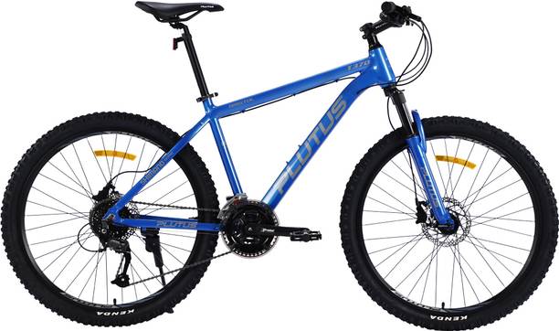PLUTUS Atlantis Alloy MTB Cycle Age-12+ with Dual Disc Brake, Multi Speed (Blue) 26 T (inch) Mountain Cycle