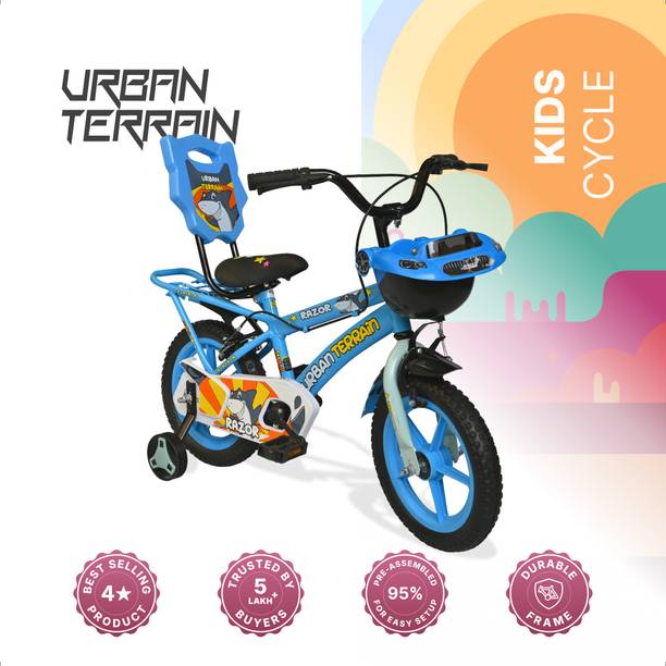 Urban Terrain Razor Cycles 14T for Boys/Girls Kids Age 2 to 5 Comes with Training Wheel 14 T (inch) Hybrid Cycle/City Bike