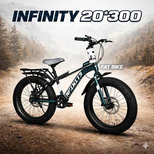 CAPENT INFINITY IBC 20*300 Semi-Fat Tyre Kids Cycle for Boys/Girls 20 T (inch) Fat Tyre Cycle