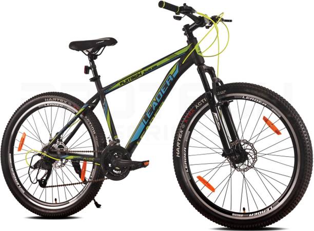 LEADER Platinum 27.5T [21-Speed] Alloy MTB Cycle with Front Suspension and Dual Disc 27.5 T (inch) Hybrid Cycle/City Bike