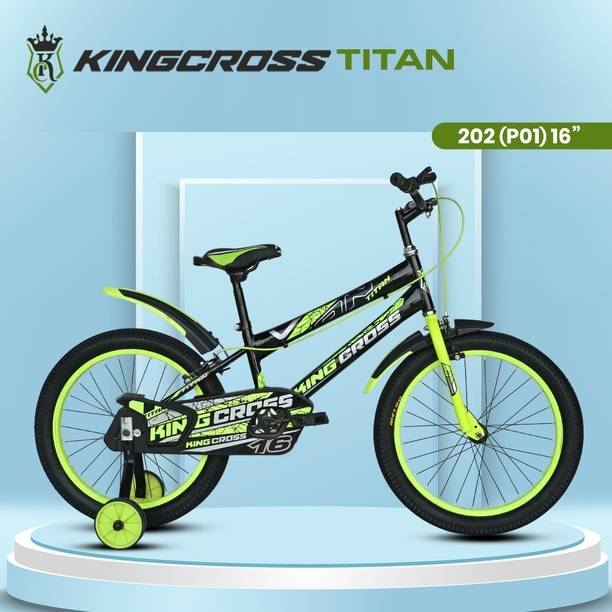 KINGCROSS TITAN BLACK GREEN CYCLE FOR KIDS FOR 13+ Years 16 T BMX Cycle