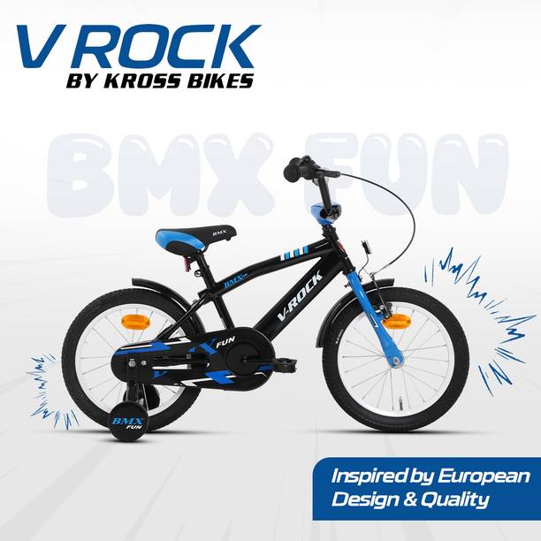 Vrock BMX Fun 16T Kids Bicycle with Training Wheels & Coaster Brake 16 T (inch) BMX Cycle