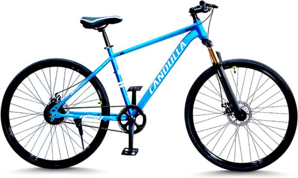 CANDULLA GLACIER SINGLE SPEED | FULLY FITTED | FRONT SUSPENSION | DUAL DISC 700C T (inch) Hybrid Cycle/City Bike