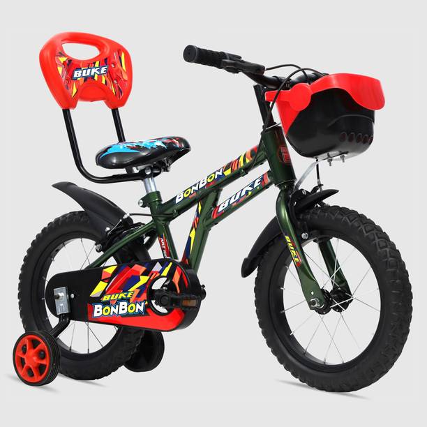 Buke BONBON 14T Kids Cycle with training wheels and V Brake for 2 to 4 Years age 14 T (inch) Road Cycle