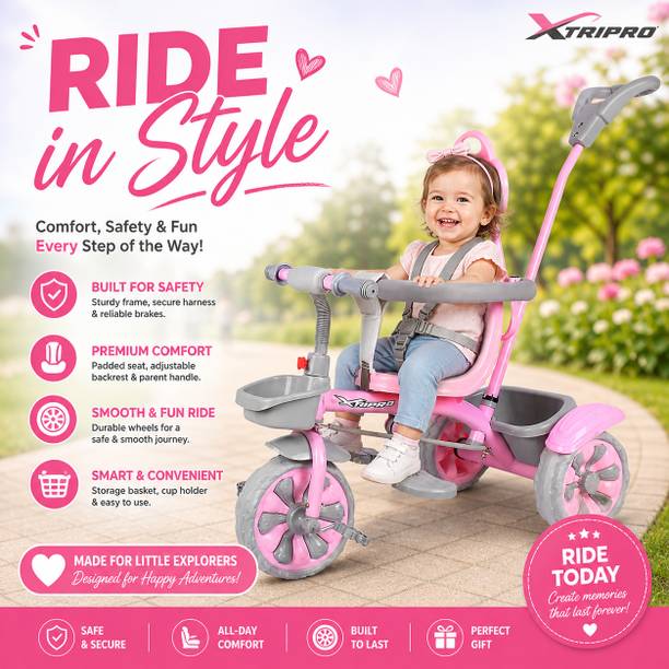 Xaipro PREMIUM NEW R-1 TRICYCLE FOR 1 TO 3 YEAR KIDS TRICYCLE 10 T (inch) Balance Bike