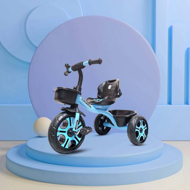Kidsmate Ninja 2.0 Plug N Play Tricycle Durable with Storage Basket, Safe & Secure, 10 T Road Cycle
