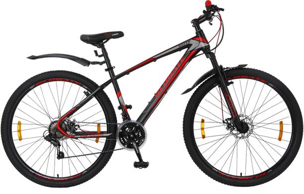 Kross Xcite 27.5T 21 Speed Unisex Mountain Bikes 40.64 Cm Frame - Matt Black Red 27.5 T (inch) Mountain Cycle