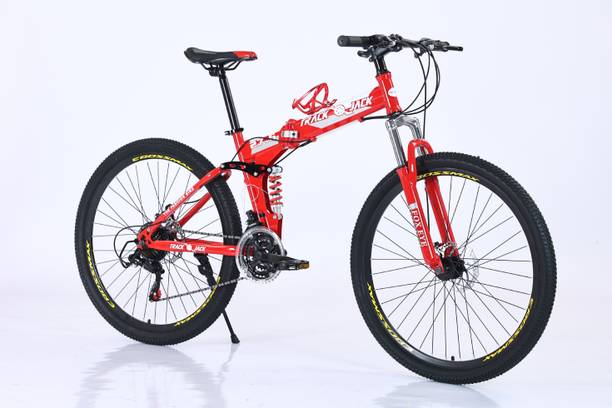 Track Jack Foldable Mountain Bicycle, 27.5’’T 16”Frame MTB Cycle with Disc Brakes 21Gear 27.5 T (inch) Folding Bikes/Folding Cycle