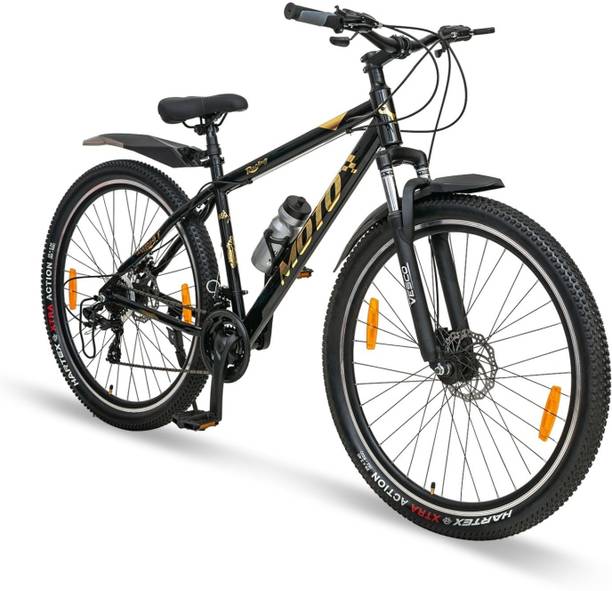 VESCO Moto Black with Shimano Gear MTB 29 T (inch) Mountain Cycle