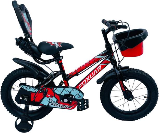 FOXGLOVE FOXUAR 14 INCH CANDY RED TUBELESS TYRE FOR AGE 2 TO 4 YRS 90 % FITTED 14 T (inch) Road Cycle