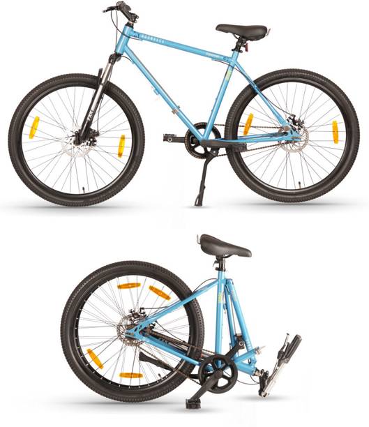 HORNBACK Xpand Full Size Fully Assembled Foldable, Premium Front Suspension 27.5 T (inch) Mountain Cycle