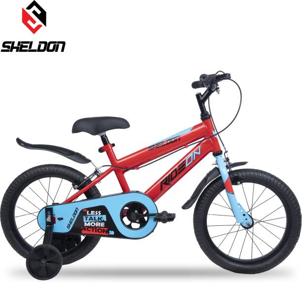 Sheldon RIDE ON 16T Cycle for 4-8 Year Bike for Boys & Girls 95% Pre-Assembled (Red) 16 T Road Cycle
