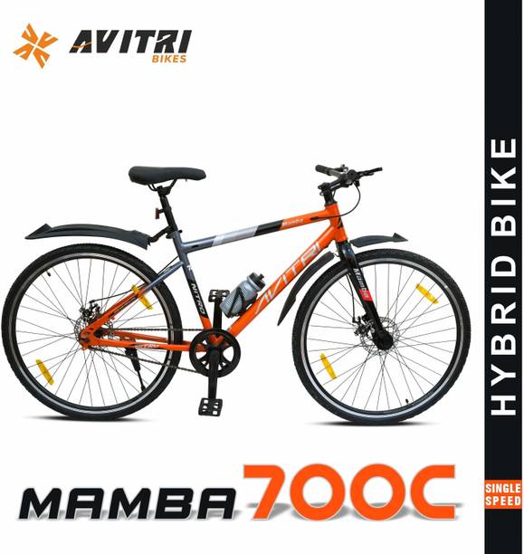 AVITRIBIKES Mamba-700C Single Speed Disc Brake Adult-Hybrid Cycle/City Bike 700C T (inch) Hybrid Cycle/City Bike