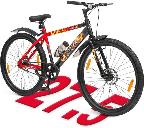 VESCO Ghost Rider 27.5T Cycle for Men | Dual Disc Brake Cycle, Ideal for 15+Years 27.5 T (inch) Hybrid Cycle/City Bike